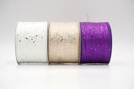 Crinkle Metallic Glitter Wired Ribbon_KF9063 (1)